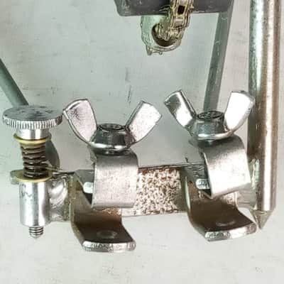 Jacques Capelle Excalibur Bass Drum Pedal Carbon Fiber Footboard Dual-Clamp 70s image 7