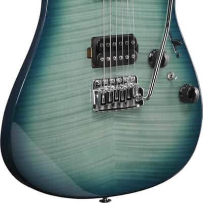 Ibanez AZ24S1F Standard 6-String Right-Handed Electric Guitar with Roasted Maple Neck and Jatoba Fretboard (Transparent Turquoise Burst) image 3