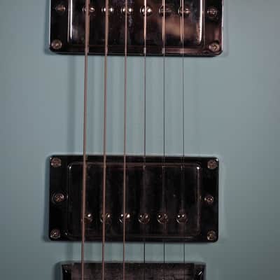 Moniker Custom made 1/1 P90 and HB Modified-Strat-style body Blue black sunburst image 7
