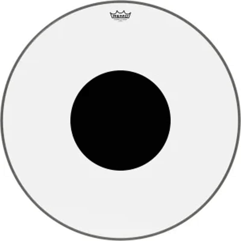 Controlled Sound Series Clear Black Dot Drumhead - for Bass Drum