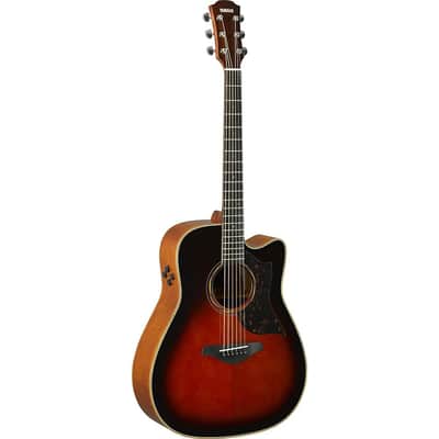 Yamaha A-Series A3M Dreadnought Cutaway Acoustic-Electric Guitar Regular Tobacco Brown Sunburst image 3