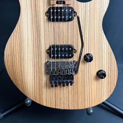 EVH Wolfgang Standard Exotic Zebrawood Electric Guitar Natural Satin Finish image 2