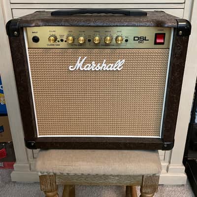 ULTRA RARE 2012 Marshall DSL5CCW Country Western Limited Edition AMP - Brown Tooled Leather image 1
