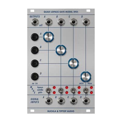 Tiptop Audio Buchla 292t - Quad Lopass Gate  [Three Wave Music] image 2