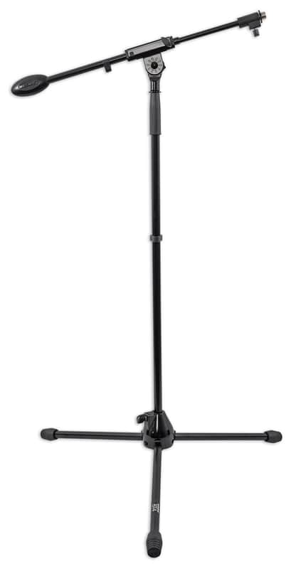 Heavy Duty Telescoping Microphone Mic Boom Stand, Tripod Cast Base image 1