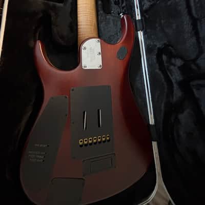 Ernie Ball Music Man JP15 Roasted Quilt Maple Top 7-String Electric Guitar 2015 - Sahara Burst image 4
