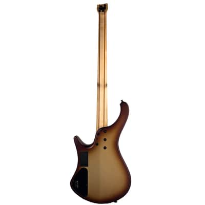 Ibanez EHB600 Ergonomic Headless 4-String Bass Charred Champagne Burst Matte image 3
