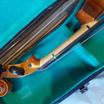 Josef Lorenz Luby Schonbach size 3/4 violin, Czech, Glasser Bow image 10