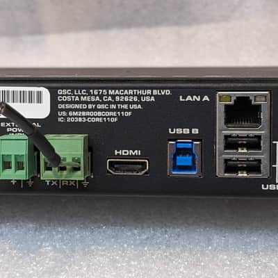 QSC Q-Sys Core 110f - Programmable Network Audio Processor DSP Mixer EQ USB Analog Dante IO Multi-Effects image 8