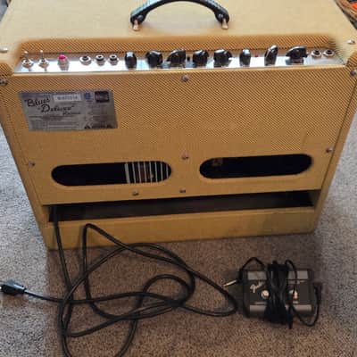 Fender Blues Deluxe Reissue 2-Channel 40-Watt 1x12" Guitar Combo 2013 - Tweed image 4