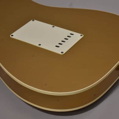 2021 Fender Custom Shop LTD GC Double Bound Stratocaster Journeyman Relic Aztec Gold w/OHSC image 12