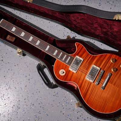 2002 Gibson Custom Shop Les Paul Class 5 - Rare Tangerine Burst 5A Top w/ Receipt & COA image 2