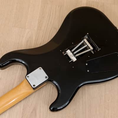 1987 Kramer Focus 1000 Vintage Superstrat Black w/ Floyd Rose, Japan image 14