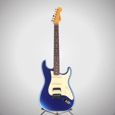 Fender Certified Pre-Owned American Ultra Stratocaster HSS, Rosewood Fingerboard, Cobra Blue (P3) (95046) image 5