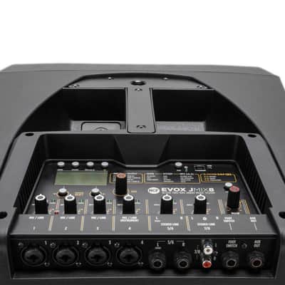 RCF Evox JMIX8 Powered 2-Way 1400W Portable DJ Speaker System w. Built In Mixer - Open Box Mint image 3