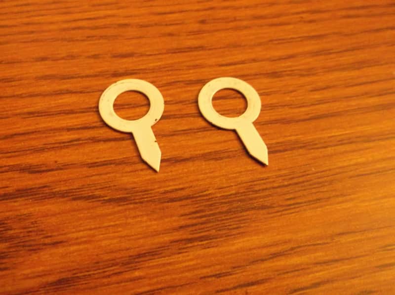 Vintage Guitar Control Knob Pointers Metal Volume Tone White Teisco Kawai Japan #KP14 image 1