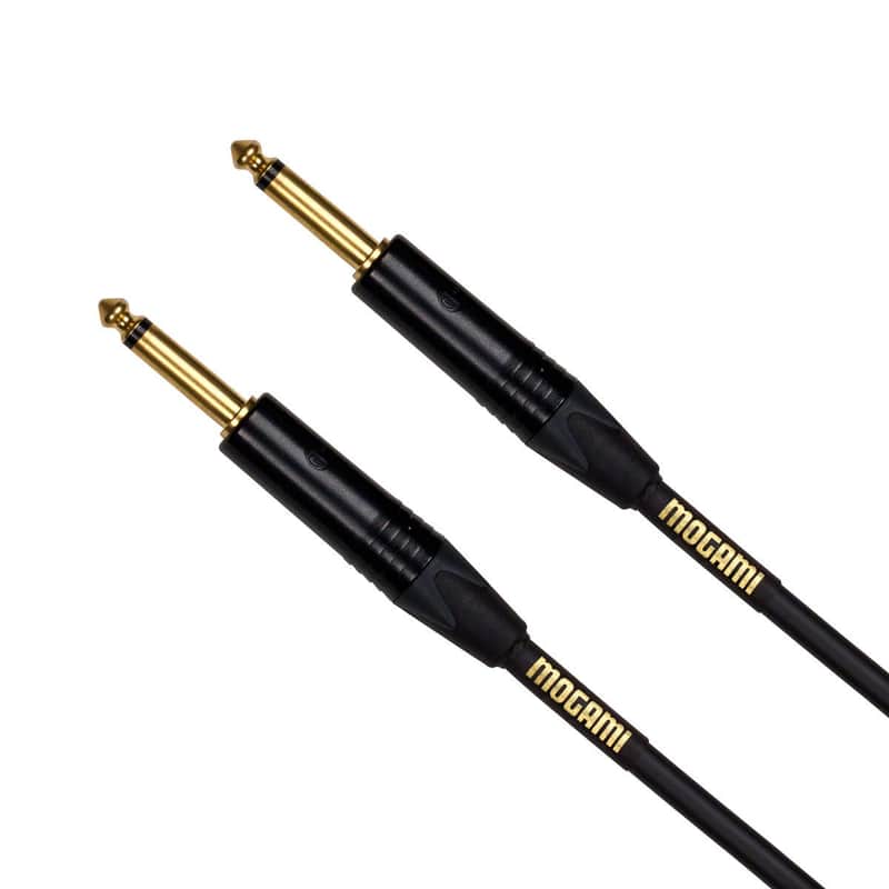 Mogami Gold Instrument 25 Electric Guitar Instrument Cable 1/4 Inch TS to TS Electric Guitar Cable 25ft, Guitar Amp Cord, Instrument Cable,Straight Connectors, OFC Core, Anti-Noise Pro Audio Quality