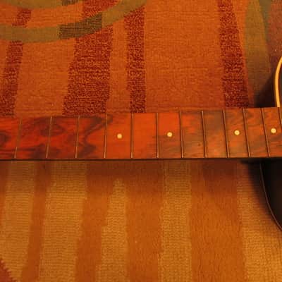 Custom Hand Painted vintage parlor size acoustic guitar image 3