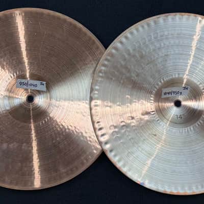 Paiste 14" 2002 Black Label Heavy Hihat Cymbal Pair - 950/1040g image 2