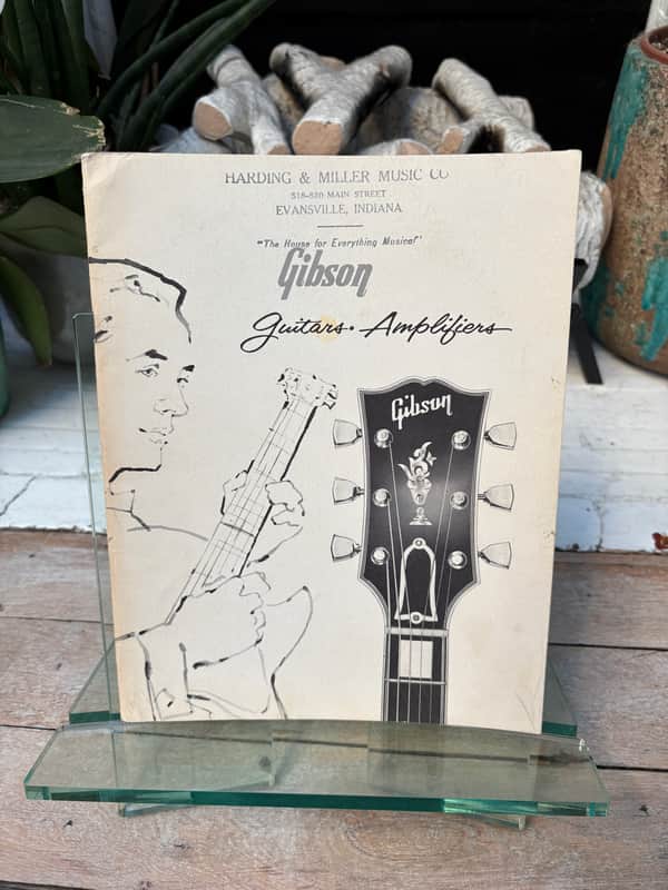 1959-1960 Gibson Full Line Catalog Les Paul ES Rare Vintage Case Candy Brochure Burst image 1