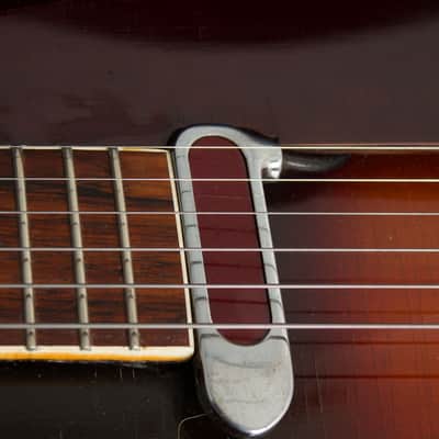 Vega  C-56 Special w/DeArmond Rhythm Chief Pickup Arch Top Acoustic Guitar (late 1940s), ser. #5370, black hard shell case. image 15