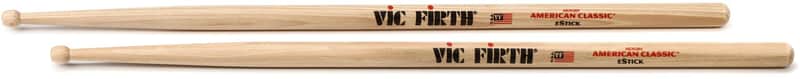 Vic Firth American Classic Drumsticks - Estick - Wood Tip (2-pack) Bundle image 1
