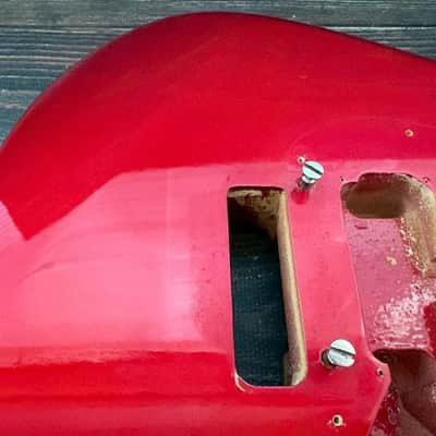 80s FERNANDES FST-65 Stratocaster Type Alder Body Candy Apple Red Made in Japan image 9