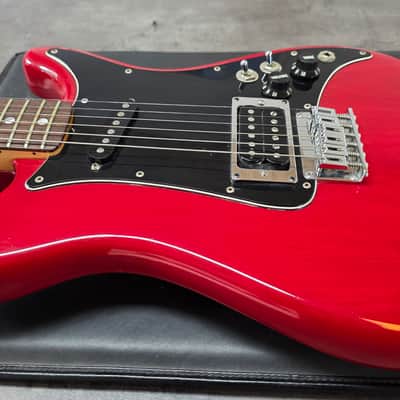 1981 Fender LEAD I Ash Body Light Relic Wine Red Transparent American Vintage 80s Custom Seymour Duncan JB Humbucker Single HS Hardtail USA '54 1954 Stratocaster headstock II Deluxe Case image 14