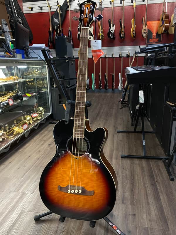 Fender 4 String Sunburst Acoustic/Electric Bass Guitar FA-450CE image 1