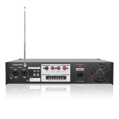 STCA360-6Z | 360W 6-Zone 70V/100V Commercial Power Amplifier with Bluetooth, Optical, Phantom Power, for Restaurants, Lounges, Bars, Pubs, Schools image 4