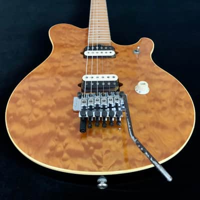 1997 Ernie Ball Music Man AXIS EX [EARLY Production MIJ Van Halen] Translucent GOLD Relic EVH D-Tuna image 3