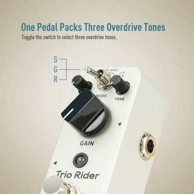 Sonicake Trio Rider Overdrive Guitar Effects Pedal(Shipping from US/EU/UK local warehouse) image 3