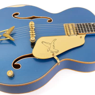 2017 Gretsch Masterbuilt Steven Stern '59 Falcon Relic Relic Lake Placid Blue image 2