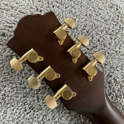 40 Inch Black Acoustic Guitar, Spruce Wood Veneer Top, Mahogany Neck image 7
