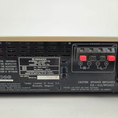 Pioneer - RX-70 - Stereo Cassette Receiver - Serviced (New Belts) image 12