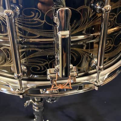 Pearl - 6.5x14" Sensi-Tone, Custom Eric Singer/KISS 30 Year Commemorative, Engraved Snare Drum, Signed  by all Members of KISS! image 12