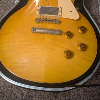 BURNY SUPER GRADE LES PAUL FLAMETOP LEMON BURST Burny image 16