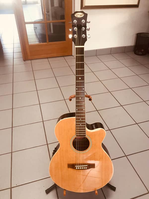 Stagg Natural Acoustic Electric Guitar w/BBand Preamp. Model SW206CBB-N. Sale Benefits Music Ed Nonprofit! image 1