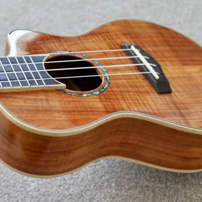 Big Island Ukulele Company K5A-CTU Artist Series 5A Curly Koa Concert Ukulele W / Carrying Case image 15