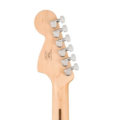 Squier Sonic Mustang Electric Guitar w/White Pickguard, Maple FB, 2-Color Sunburst image 7