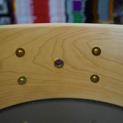 Vintage Pearl/Japan Custom Classic 5x14" One Piece Maple Snare Drum - Honey Natural Lacquer image 9