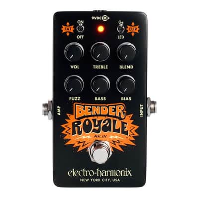 Electro-Harmonix Bender Royale Fuzz Pedal, Black. New with Full Warranty! image 9