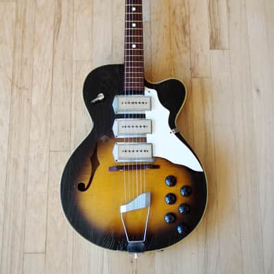 1960s Truetone Swingmaster by Kay K673 Vintage Electric Guitar Barney Kessel image 2