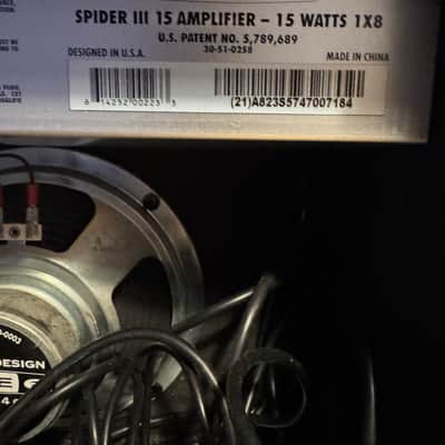 Line 6 Spider ||| 15 Amplifier - 15 Watts 1x8 - Black image 7
