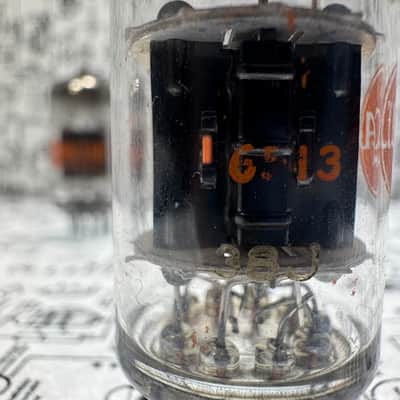 RCA 5814A / 12AU7 Balanced Preamp Factory Set Same Codes 1965 - Tested image 11