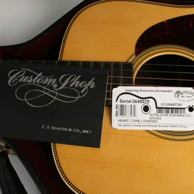 Martin Custom Shop Dreadnought D Size 28 Style Adirondack Top Modified V Neck Profile 1-3/4" Nut 2648579 image 12