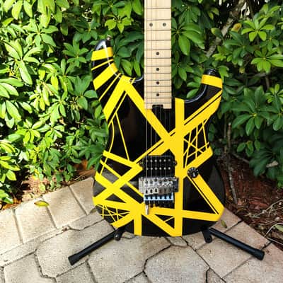 EVH Bumblebee Eddie Van Halen Black Yellow Striped Series *UNPLAYED* 2013 image 3