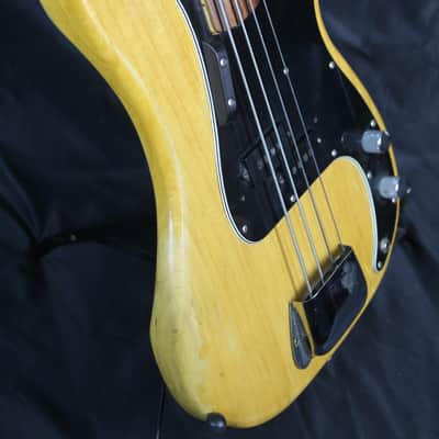1975 Vintage Fender Precision Bass Guitar Fretless w/ Natural Finish & HSC image 3