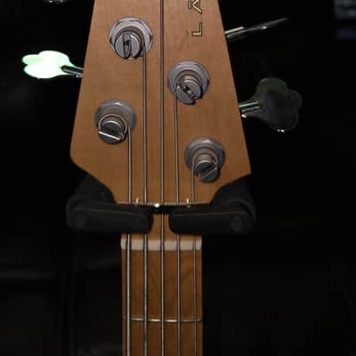 Lakland 55-01 Deluxe 90's - 3 tone burst over quilted maple image 2