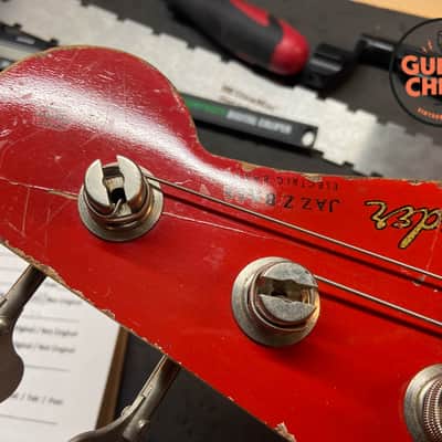 1965 Fender Jazz Bass – Dakota Red w/ Matching Headstock, Original Pickups, OHSC image 15
